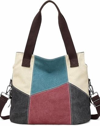 Borsa da Donna in Tela, Casual, Tracolla, Retrò