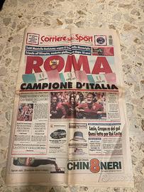 Corriere dello sport scudetto roma 2001
