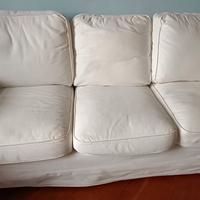Divano ikea ektorp a 3 posti tessuto panna