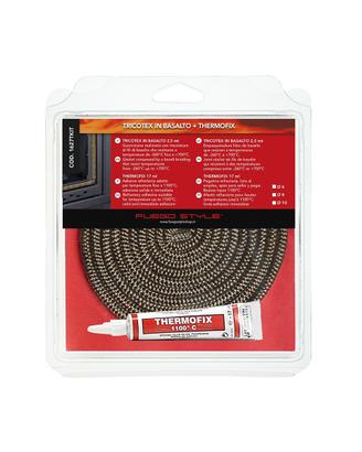 Guarnizione Basalto mm6 2,5 m + Adesivo Stufe