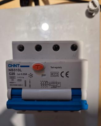 magnetotermico differenziale trifase