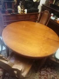 Tavolo antico tondo legno 