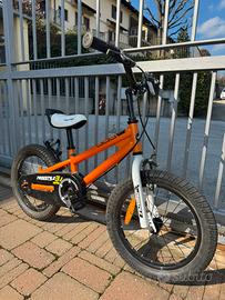 Bici arancione 16 pollici bimbo