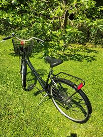 Bicicletta donna city bike nera