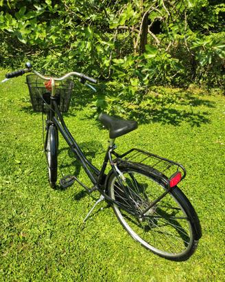 Bicicletta donna city bike nera