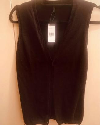 Cardigan smanicato