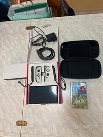 Nintendo switch OLED+ zelda botw+ custodia