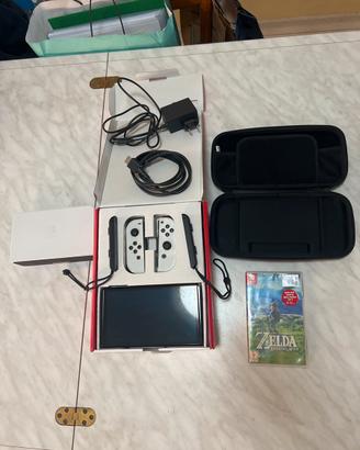 Nintendo switch OLED+ zelda botw+ custodia
