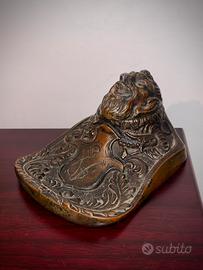 Calamaio antico 1800 bronzo