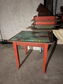 Tavoli 80x80e sedie giarfino