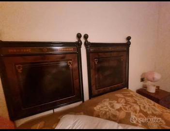 Letto in ferro battuto. 