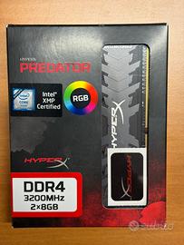 RAM 16GB DDR4 HYPERX PREDATOR  KINGSTON