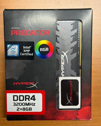 RAM 16GB DDR4 HYPERX PREDATOR  KINGSTON