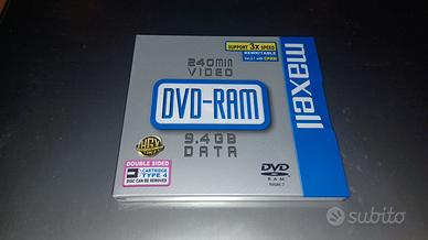 DVD-RAM 4,7 GB e 9.4 GB nuovi o usati 1 volta