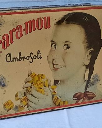 Scatola in latta vintage Ambrosoli