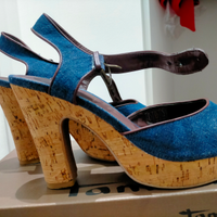 Scarpa effetto jeans taglia 41