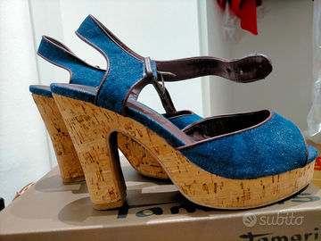 Scarpa effetto jeans taglia 41