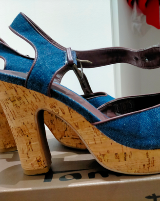Scarpa effetto jeans taglia 41