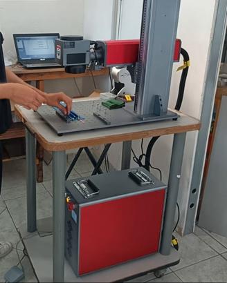 Laser fibra 60W MOPA Lenti 110x100-220x200 +Tornio