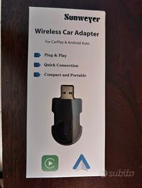 Adattatore wireless per android auto e apple