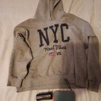 Felpa ragazza/ donna grigia taglia xs/s