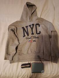 Felpa ragazza/ donna grigia taglia xs/s