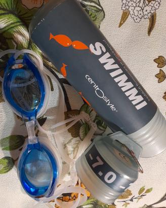 occhiali graduati (-7) nuoto 
