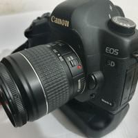 Canon 5d mk2 obb.28/80 batterygrip borsa e scheda