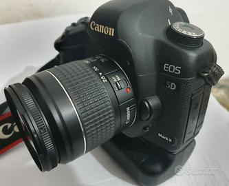 Canon 5d mk2 obb.28/80 batterygrip borsa e scheda