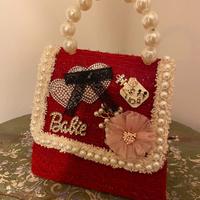 Borsa rossa donna o ragazza con tracolla