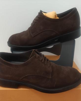 Tod's Derby Esquire Camoscio Marrone Tg 7½ UK (42)