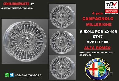 Cerchi CAMPAGNOLO MILLERIGHE 14 Alfa Romeo Giulia