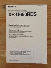 Manuale di istruzioni Sony XR-U660RDS