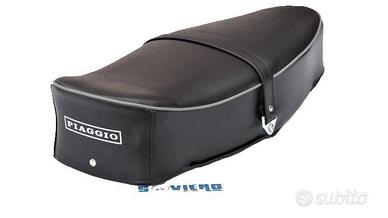 Sella Nera Lunga Con Bordino Grigio Vespa 125 150