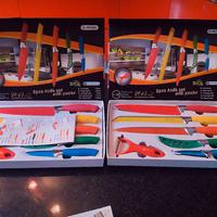 SET COLORATISSIMI  5 COLTELLI PIÙ PELAPATATE 