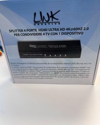 Splitter 4 porte HDMI ULTRA HD 4K