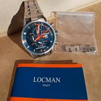 Orologo Locman Montecristo Chrono nero e arancione