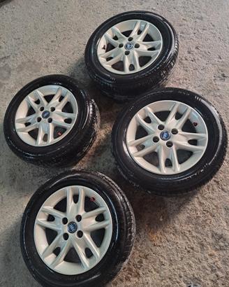 cerchi in lega originali fiat 14 con gomme nuove 