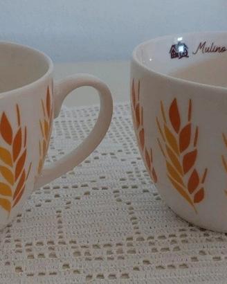 set colazione Mulino Bianco 2 tazze e 2 piattini