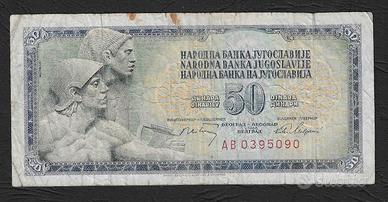 Jugoslavia - banconota circolata da 50 Dinari P-83