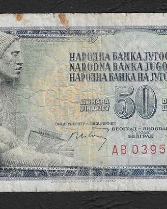 Jugoslavia - banconota circolata da 50 Dinari P-83