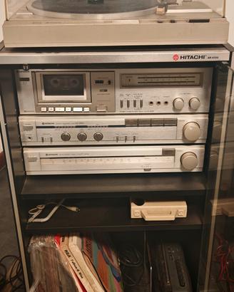 stereo modulare vintage hitachi