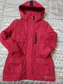 Giubbotto Trussardi da donna rosso con cappuccio 