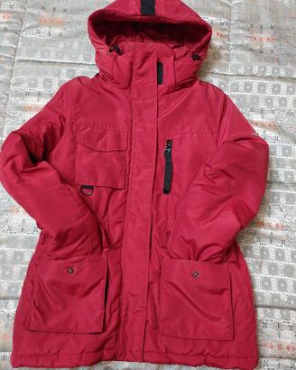 Giubbotto Trussardi da donna rosso con cappuccio 