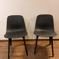 2 Sedie odger ikea polipropilene nere