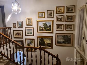 Quadri dipinti a mano su tela, completi di cornici