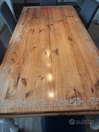 tavolo in legno massiccio 250 x 120