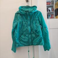 k-way impermeabile turchese 