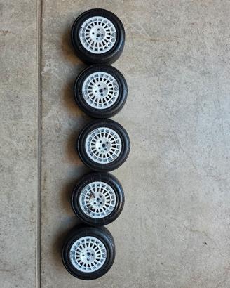 Ruote (cerchi+gomme) Delta Integrale 1:8 Hachette 