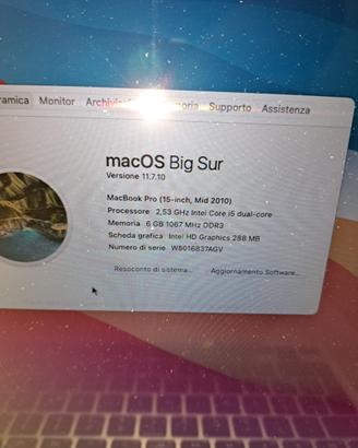 Notebook mac book pro 15” - 2010